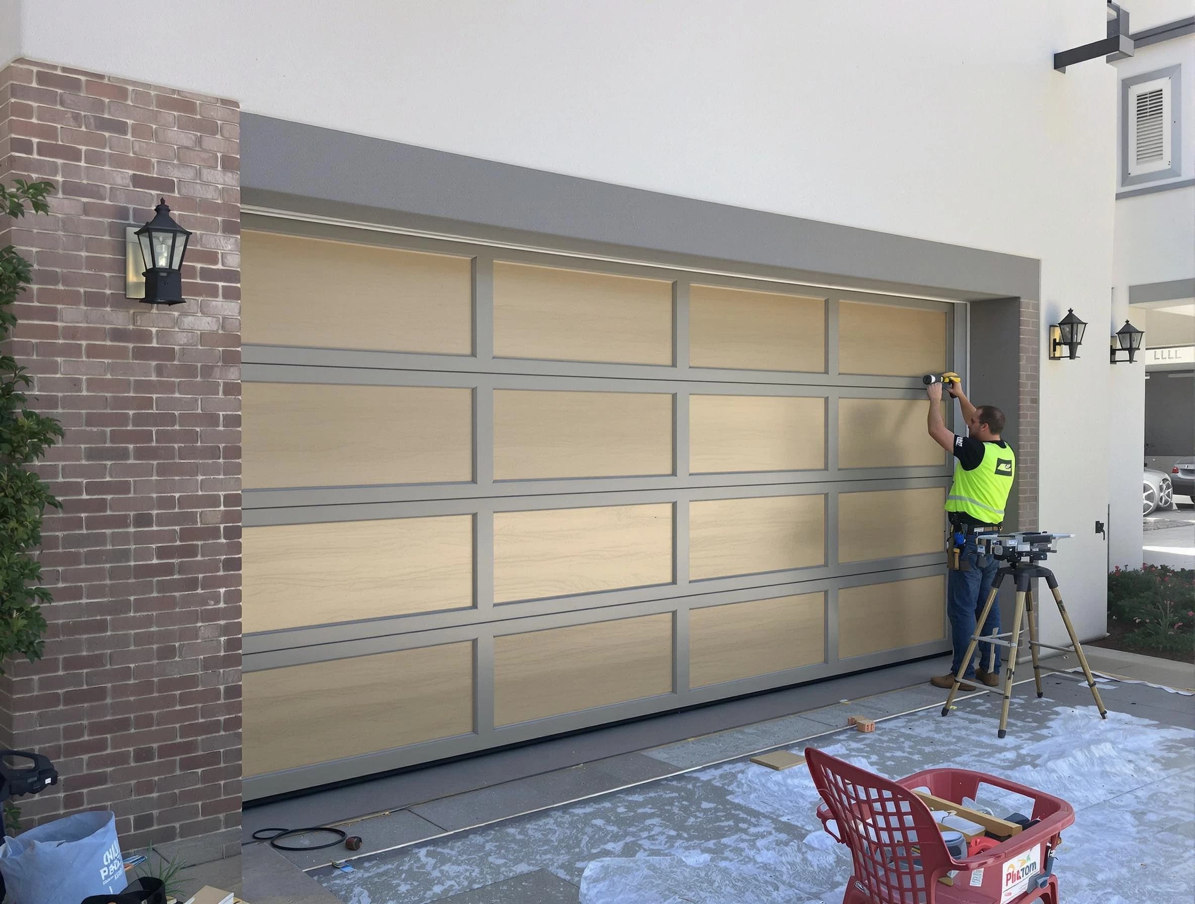 Garage door replacement service by Center Point Garage Door Repair in Center Point