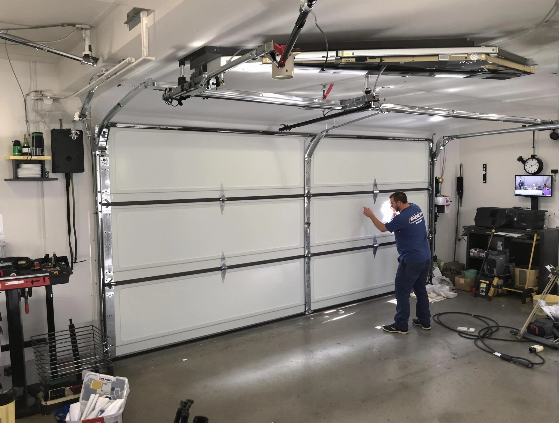 Professional garage door repair service by Center Point Garage Door Repair in Center Point
