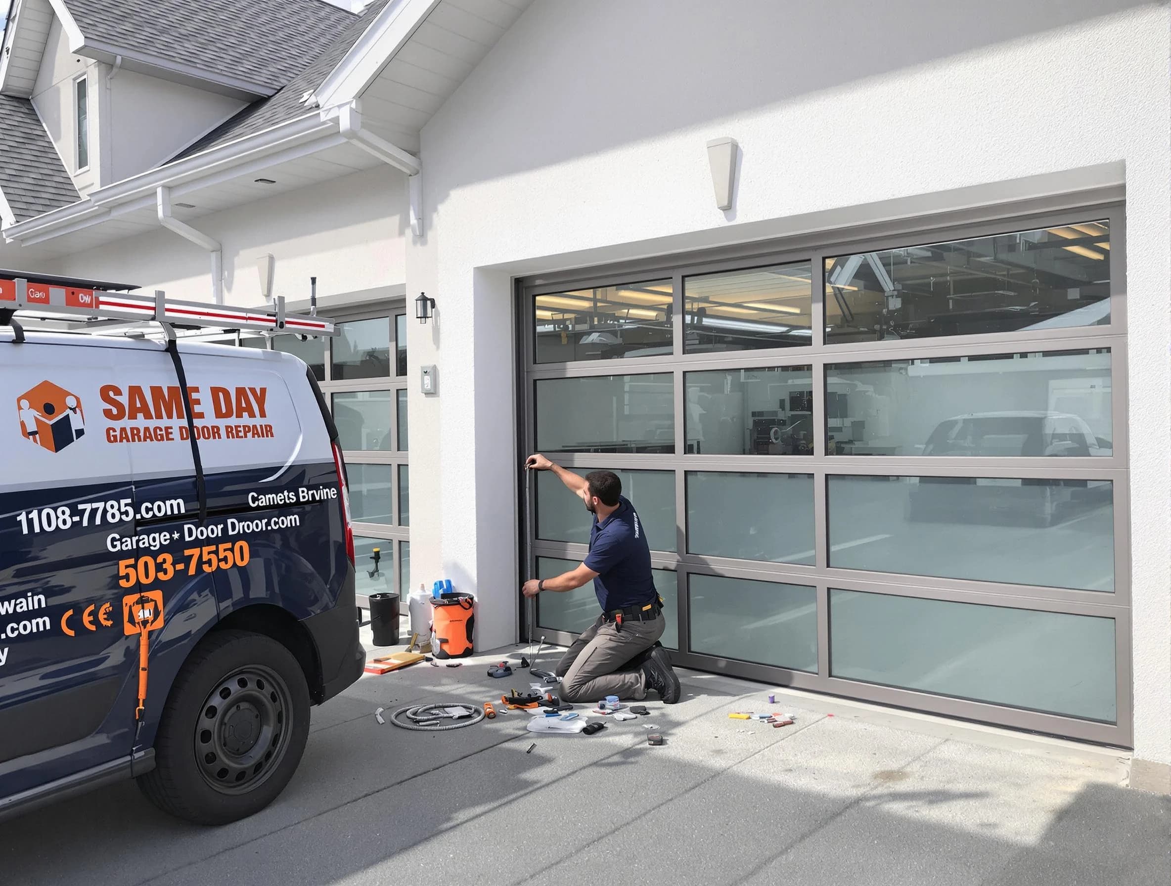 Same-day garage door repair service by Center Point Garage Door Repair in Center Point