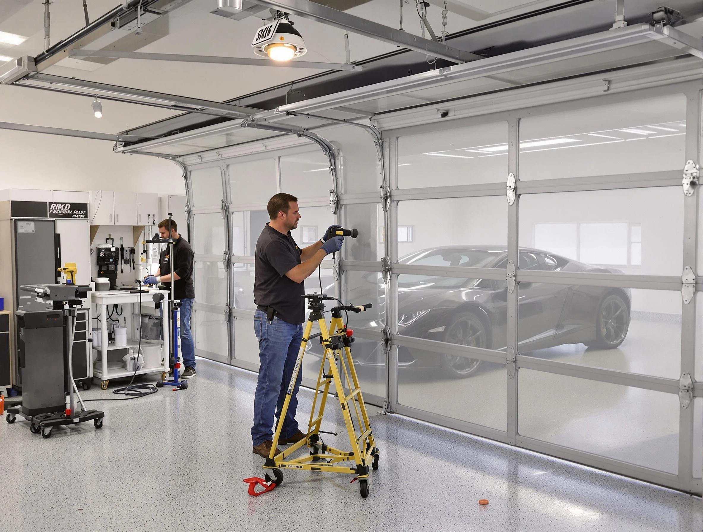 Garage Door Dents Repair in Center Point