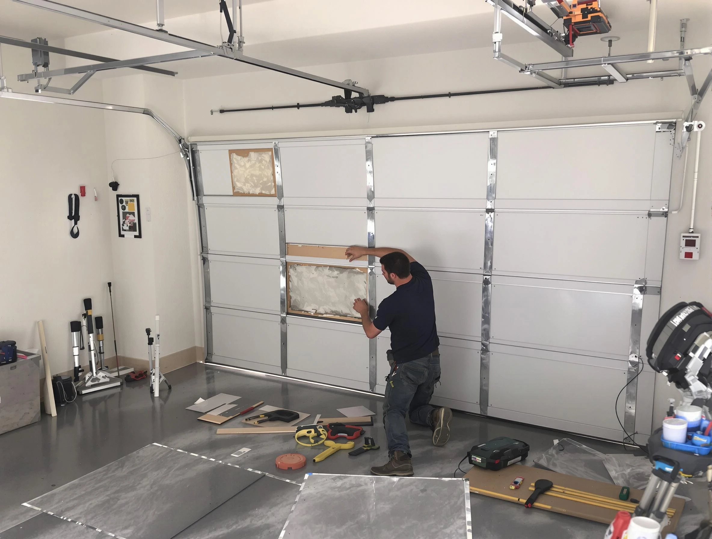 Garage Door Panel Repair in Center Point