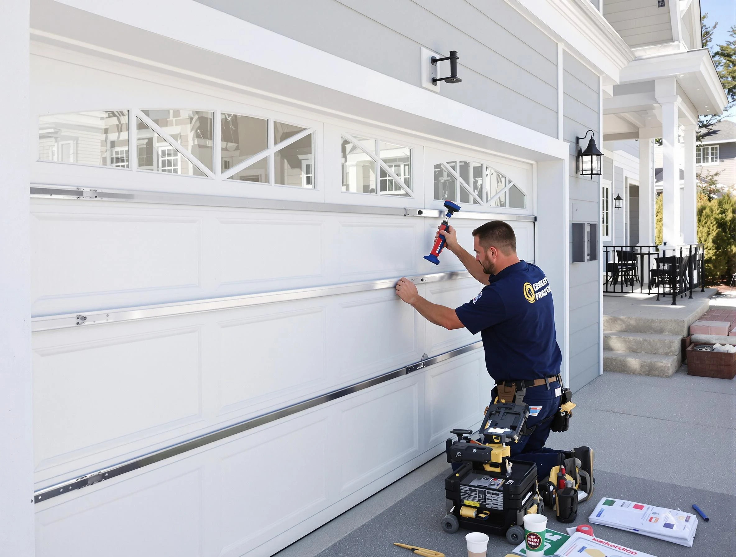 Professional garage door installation by Center Point Garage Door Repair in Center Point