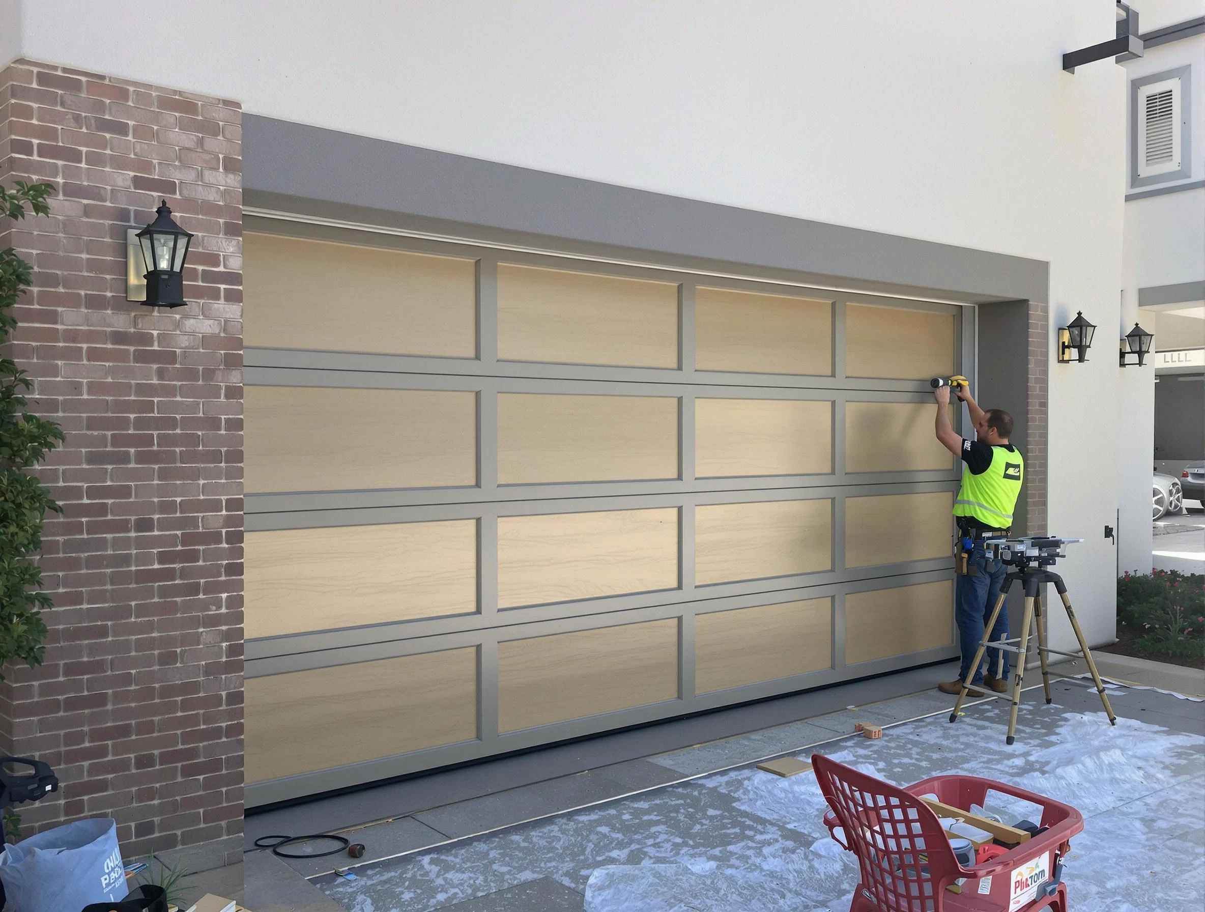 Garage door replacement service by Center Point Garage Door Repair in Center Point