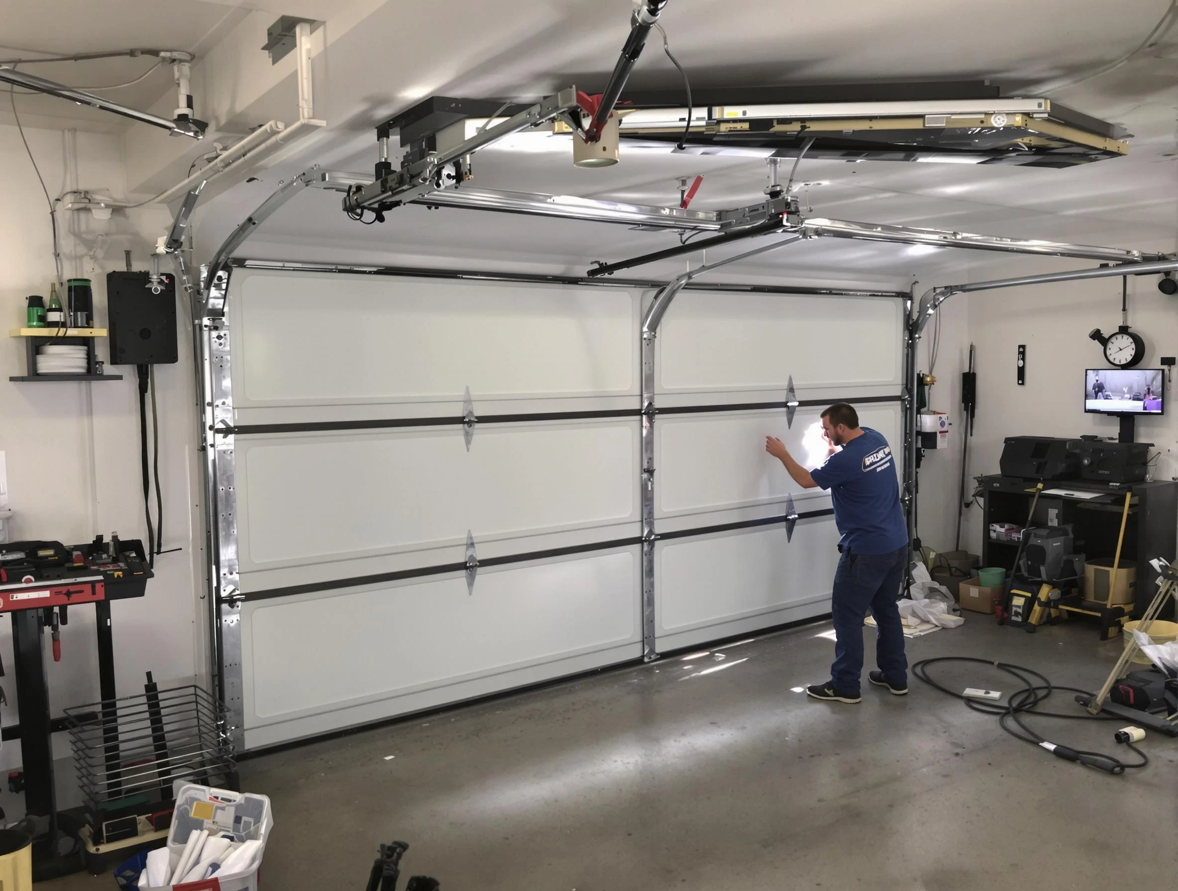 Professional garage door repair service by Center Point Garage Door Repair in Center Point