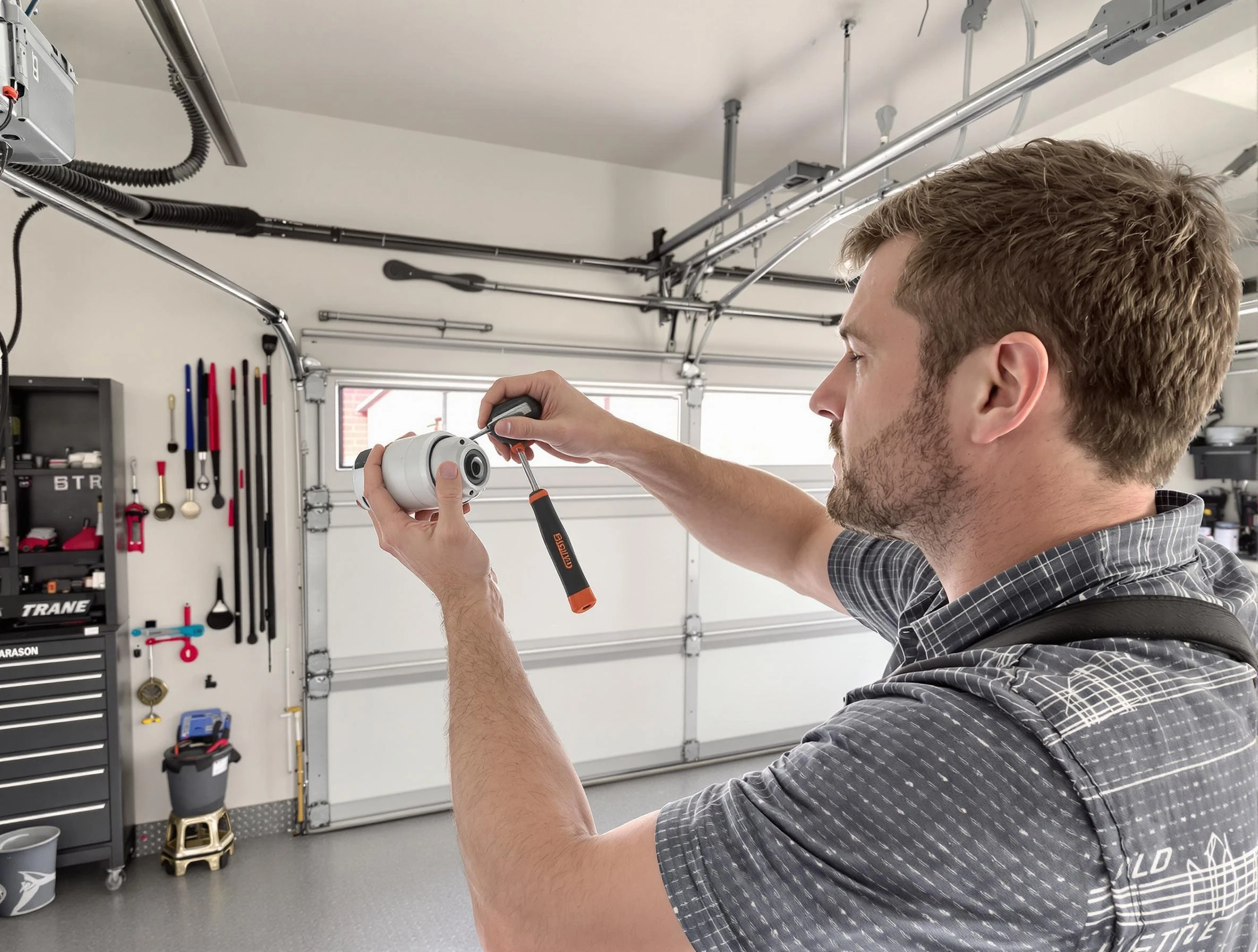 Garage door opener repair service by Center Point Garage Door Repair in Center Point